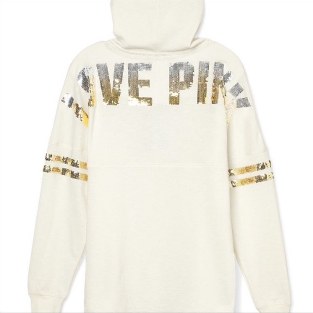 LIMITED EDITON VS PINK VARSITY HOODIE